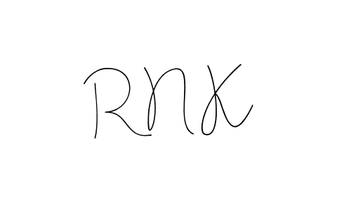 The best way (Andilay-7BmLP) to make a short signature is to pick only two or three words in your name. The name R N K include a total of six letters. For converting this name. R N K signature style 4 images and pictures png