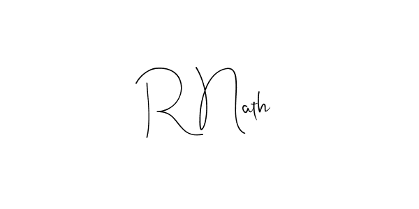 R Nath stylish signature style. Best Handwritten Sign (Andilay-7BmLP) for my name. Handwritten Signature Collection Ideas for my name R Nath. R Nath signature style 4 images and pictures png