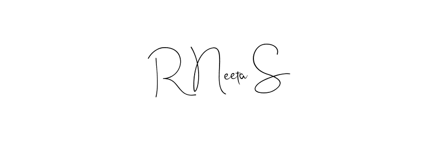 Similarly Andilay-7BmLP is the best handwritten signature design. Signature creator online .You can use it as an online autograph creator for name R Neeta S. R Neeta S signature style 4 images and pictures png