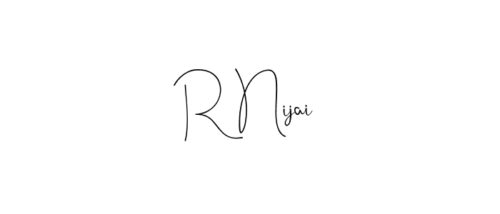 Here are the top 10 professional signature styles for the name R Nijai. These are the best autograph styles you can use for your name. R Nijai signature style 4 images and pictures png