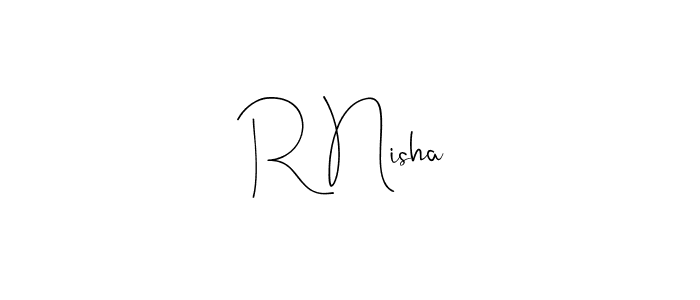 Here are the top 10 professional signature styles for the name R Nisha. These are the best autograph styles you can use for your name. R Nisha signature style 4 images and pictures png