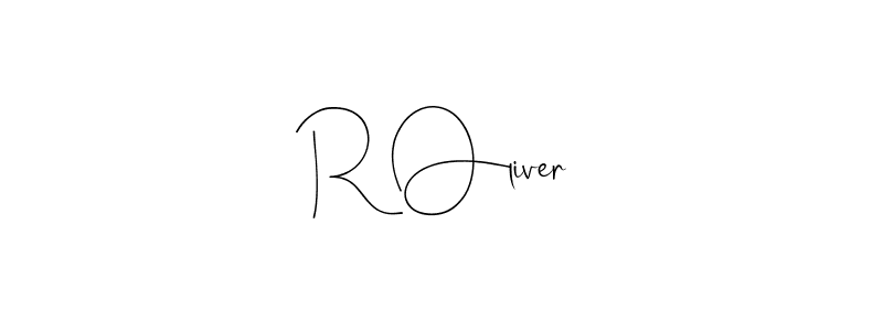 Design your own signature with our free online signature maker. With this signature software, you can create a handwritten (Andilay-7BmLP) signature for name R Oliver. R Oliver signature style 4 images and pictures png