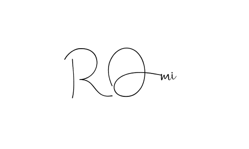 The best way (Andilay-7BmLP) to make a short signature is to pick only two or three words in your name. The name R Omi include a total of six letters. For converting this name. R Omi signature style 4 images and pictures png