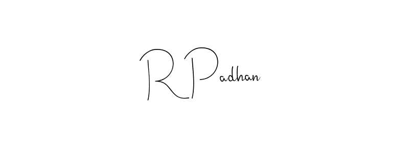 Also You can easily find your signature by using the search form. We will create R Padhan name handwritten signature images for you free of cost using Andilay-7BmLP sign style. R Padhan signature style 4 images and pictures png