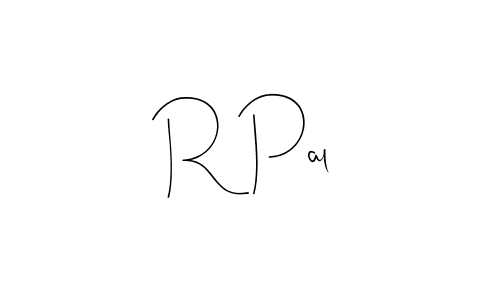Create a beautiful signature design for name R Pal. With this signature (Andilay-7BmLP) fonts, you can make a handwritten signature for free. R Pal signature style 4 images and pictures png