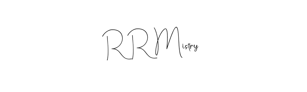 You should practise on your own different ways (Andilay-7BmLP) to write your name (R R Mistry) in signature. don't let someone else do it for you. R R Mistry signature style 4 images and pictures png