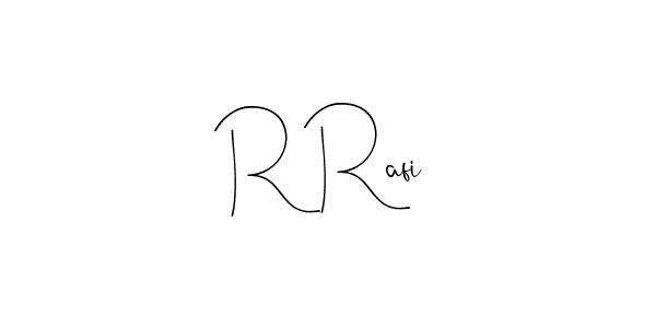 Use a signature maker to create a handwritten signature online. With this signature software, you can design (Andilay-7BmLP) your own signature for name R Rafi. R Rafi signature style 4 images and pictures png