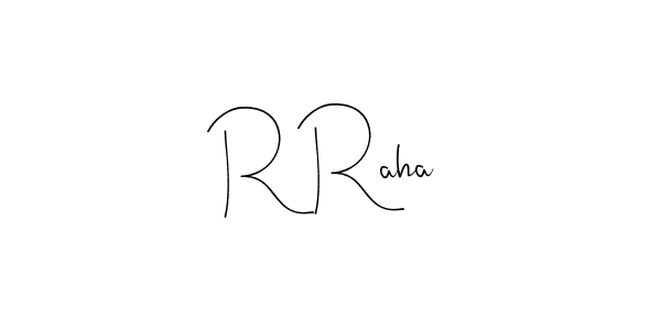 Make a beautiful signature design for name R Raha. Use this online signature maker to create a handwritten signature for free. R Raha signature style 4 images and pictures png