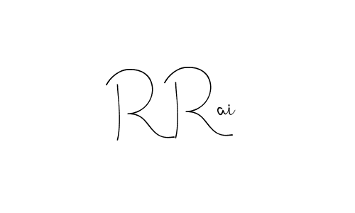 The best way (Andilay-7BmLP) to make a short signature is to pick only two or three words in your name. The name R Rai include a total of six letters. For converting this name. R Rai signature style 4 images and pictures png