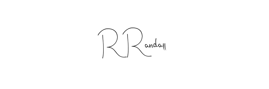 The best way (Andilay-7BmLP) to make a short signature is to pick only two or three words in your name. The name R Randall include a total of six letters. For converting this name. R Randall signature style 4 images and pictures png