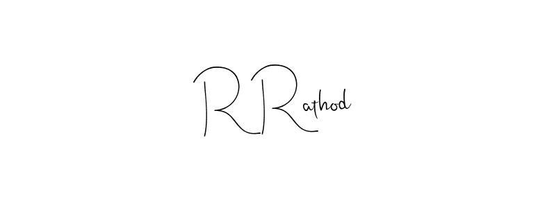 Use a signature maker to create a handwritten signature online. With this signature software, you can design (Andilay-7BmLP) your own signature for name R Rathod. R Rathod signature style 4 images and pictures png