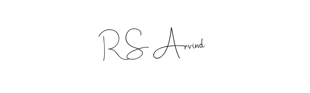 How to make R S Arvind signature? Andilay-7BmLP is a professional autograph style. Create handwritten signature for R S Arvind name. R S Arvind signature style 4 images and pictures png