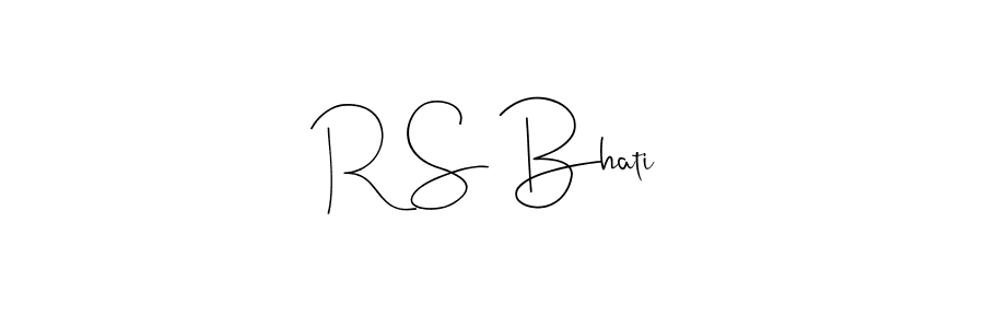 Make a short R S Bhati signature style. Manage your documents anywhere anytime using Andilay-7BmLP. Create and add eSignatures, submit forms, share and send files easily. R S Bhati signature style 4 images and pictures png