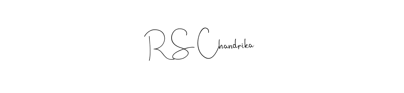 R S Chandrika stylish signature style. Best Handwritten Sign (Andilay-7BmLP) for my name. Handwritten Signature Collection Ideas for my name R S Chandrika. R S Chandrika signature style 4 images and pictures png