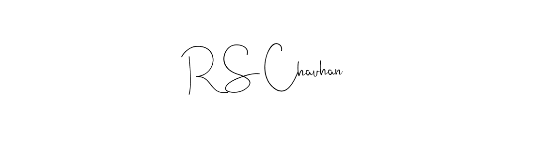 Use a signature maker to create a handwritten signature online. With this signature software, you can design (Andilay-7BmLP) your own signature for name R S Chauhan. R S Chauhan signature style 4 images and pictures png