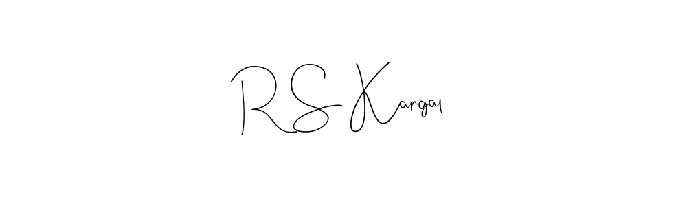 How to make R S Kargal signature? Andilay-7BmLP is a professional autograph style. Create handwritten signature for R S Kargal name. R S Kargal signature style 4 images and pictures png