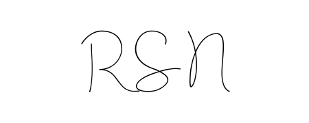 If you are searching for the best signature style for your name R S N, here we have designed multiple signature styles using Andilay-7BmLP. R S N signature style 4 images and pictures png