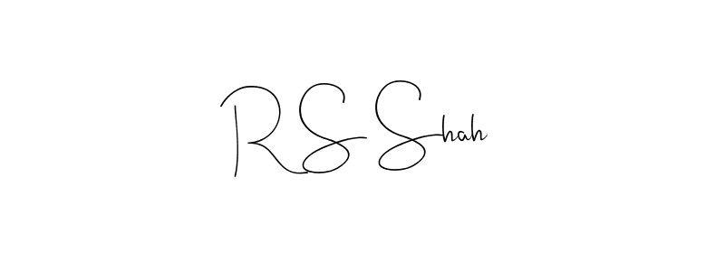 if you are searching for the best signature style for your name R S Shah. so please give up your signature search. here we have designed multiple signature styles  using Andilay-7BmLP. R S Shah signature style 4 images and pictures png