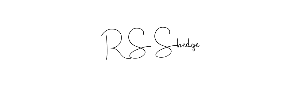 Design your own signature with our free online signature maker. With this signature software, you can create a handwritten (Andilay-7BmLP) signature for name R S Shedge. R S Shedge signature style 4 images and pictures png