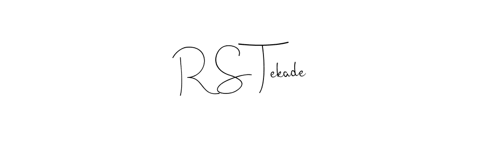 Use a signature maker to create a handwritten signature online. With this signature software, you can design (Andilay-7BmLP) your own signature for name R S Tekade. R S Tekade signature style 4 images and pictures png
