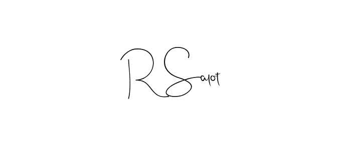 It looks lik you need a new signature style for name R Salot. Design unique handwritten (Andilay-7BmLP) signature with our free signature maker in just a few clicks. R Salot signature style 4 images and pictures png