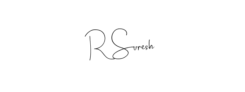 Make a beautiful signature design for name R Suresh. Use this online signature maker to create a handwritten signature for free. R Suresh signature style 4 images and pictures png