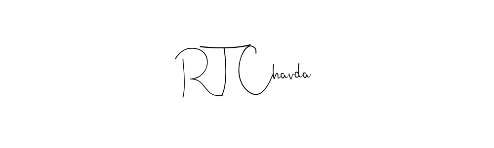 You should practise on your own different ways (Andilay-7BmLP) to write your name (R T Chavda) in signature. don't let someone else do it for you. R T Chavda signature style 4 images and pictures png