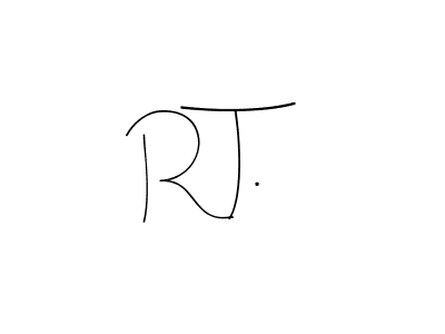 How to make R T. name signature. Use Andilay-7BmLP style for creating short signs online. This is the latest handwritten sign. R T. signature style 4 images and pictures png