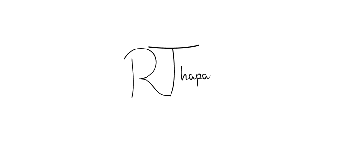 The best way (Andilay-7BmLP) to make a short signature is to pick only two or three words in your name. The name R Thapa include a total of six letters. For converting this name. R Thapa signature style 4 images and pictures png
