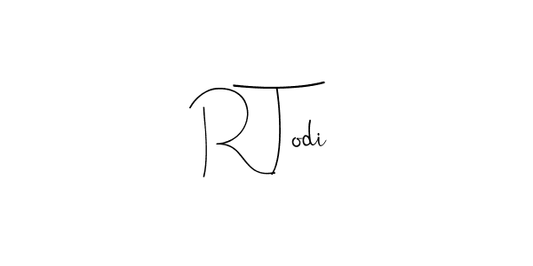 Design your own signature with our free online signature maker. With this signature software, you can create a handwritten (Andilay-7BmLP) signature for name R Todi. R Todi signature style 4 images and pictures png
