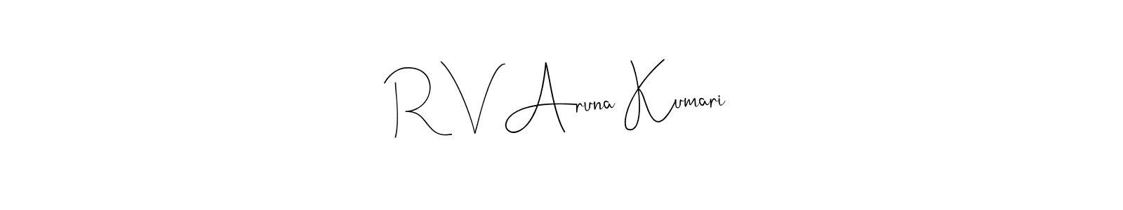 Here are the top 10 professional signature styles for the name R V Aruna Kumari. These are the best autograph styles you can use for your name. R V Aruna Kumari signature style 4 images and pictures png