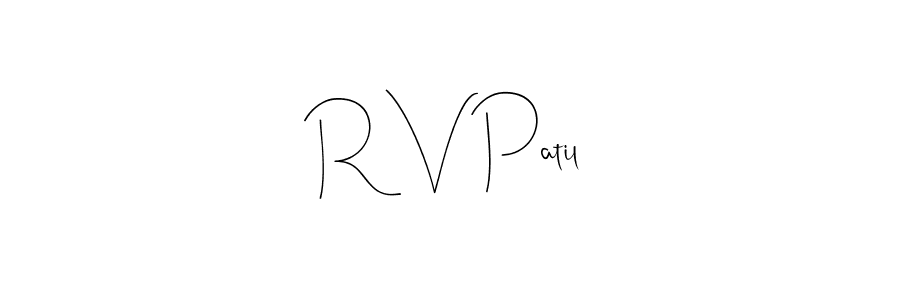 Make a beautiful signature design for name R V Patil. Use this online signature maker to create a handwritten signature for free. R V Patil signature style 4 images and pictures png