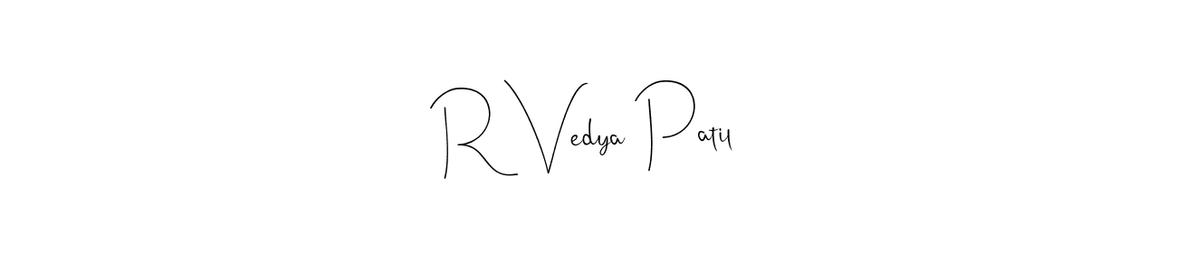 Once you've used our free online signature maker to create your best signature Andilay-7BmLP style, it's time to enjoy all of the benefits that R Vedya Patil name signing documents. R Vedya Patil signature style 4 images and pictures png