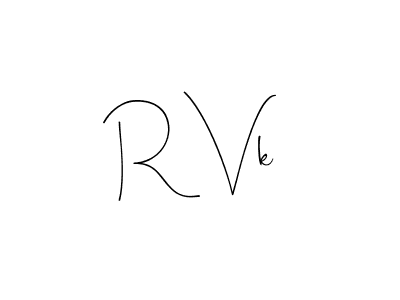 Design your own signature with our free online signature maker. With this signature software, you can create a handwritten (Andilay-7BmLP) signature for name R Vk. R Vk signature style 4 images and pictures png