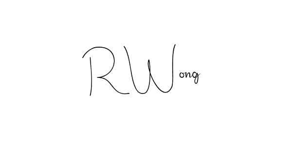 Use a signature maker to create a handwritten signature online. With this signature software, you can design (Andilay-7BmLP) your own signature for name R Wong. R Wong signature style 4 images and pictures png