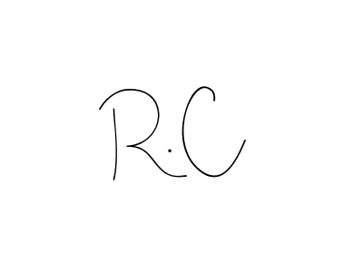 if you are searching for the best signature style for your name R. C. so please give up your signature search. here we have designed multiple signature styles  using Andilay-7BmLP. R. C signature style 4 images and pictures png