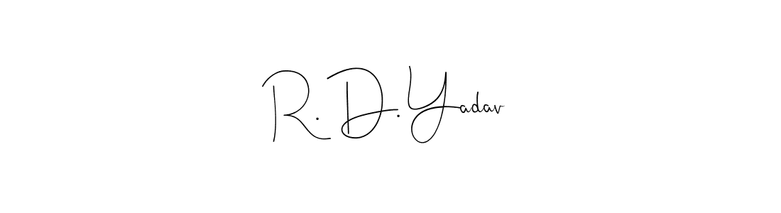 Here are the top 10 professional signature styles for the name R. D. Yadav. These are the best autograph styles you can use for your name. R. D. Yadav signature style 4 images and pictures png