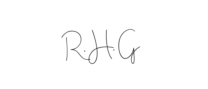 Use a signature maker to create a handwritten signature online. With this signature software, you can design (Andilay-7BmLP) your own signature for name R. H. G. R. H. G signature style 4 images and pictures png