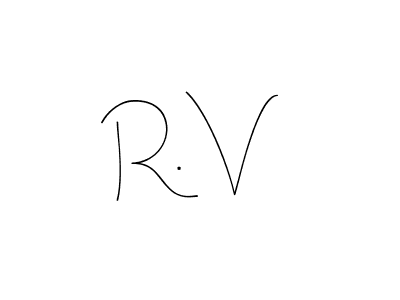 Also You can easily find your signature by using the search form. We will create R. V name handwritten signature images for you free of cost using Andilay-7BmLP sign style. R. V signature style 4 images and pictures png