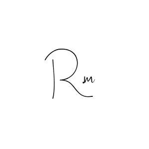 How to make R.m name signature. Use Andilay-7BmLP style for creating short signs online. This is the latest handwritten sign. R.m signature style 4 images and pictures png