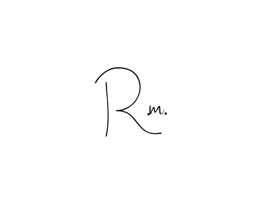 Also You can easily find your signature by using the search form. We will create R.m. name handwritten signature images for you free of cost using Andilay-7BmLP sign style. R.m. signature style 4 images and pictures png