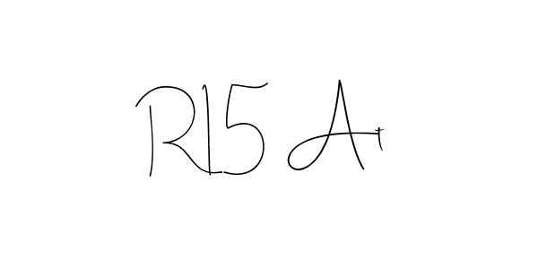 How to Draw R15 At signature style? Andilay-7BmLP is a latest design signature styles for name R15 At. R15 At signature style 4 images and pictures png