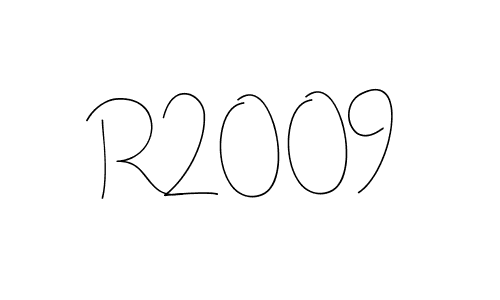 How to make R2009 name signature. Use Andilay-7BmLP style for creating short signs online. This is the latest handwritten sign. R2009 signature style 4 images and pictures png