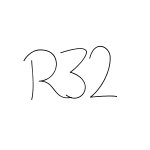 R32 stylish signature style. Best Handwritten Sign (Andilay-7BmLP) for my name. Handwritten Signature Collection Ideas for my name R32. R32 signature style 4 images and pictures png