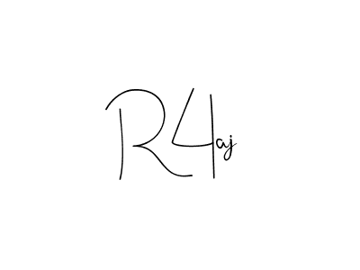 How to make R4aj signature? Andilay-7BmLP is a professional autograph style. Create handwritten signature for R4aj name. R4aj signature style 4 images and pictures png