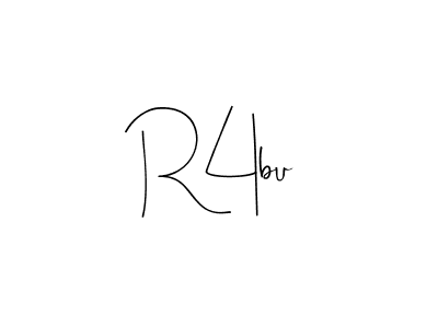 Make a beautiful signature design for name R4bu. Use this online signature maker to create a handwritten signature for free. R4bu signature style 4 images and pictures png