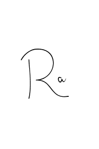 How to make Ra name signature. Use Andilay-7BmLP style for creating short signs online. This is the latest handwritten sign. Ra signature style 4 images and pictures png