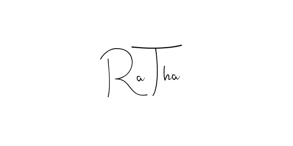 Use a signature maker to create a handwritten signature online. With this signature software, you can design (Andilay-7BmLP) your own signature for name Ra Tha. Ra Tha signature style 4 images and pictures png