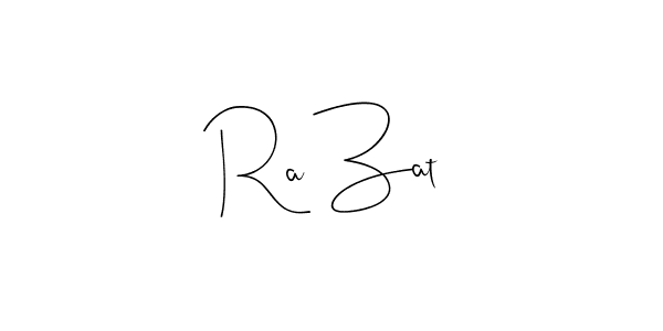 Once you've used our free online signature maker to create your best signature Andilay-7BmLP style, it's time to enjoy all of the benefits that Ra Zat name signing documents. Ra Zat signature style 4 images and pictures png