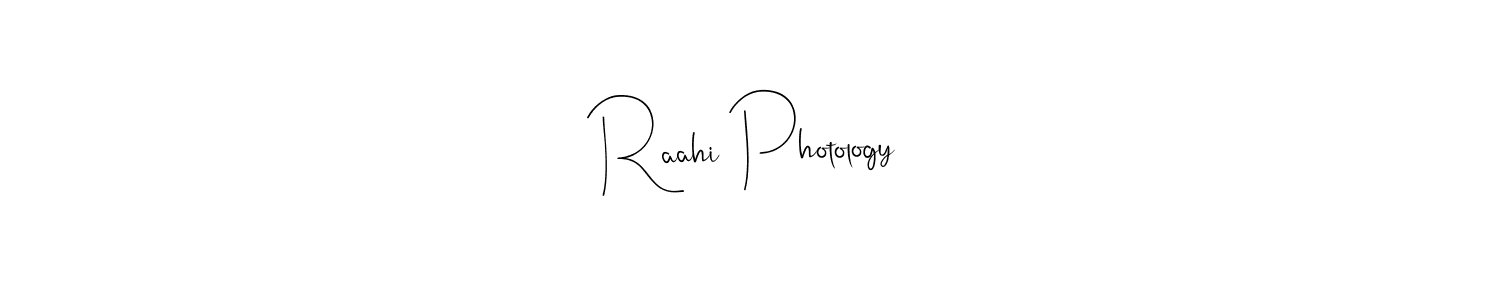 Andilay-7BmLP is a professional signature style that is perfect for those who want to add a touch of class to their signature. It is also a great choice for those who want to make their signature more unique. Get Raahi Photology name to fancy signature for free. Raahi Photology signature style 4 images and pictures png